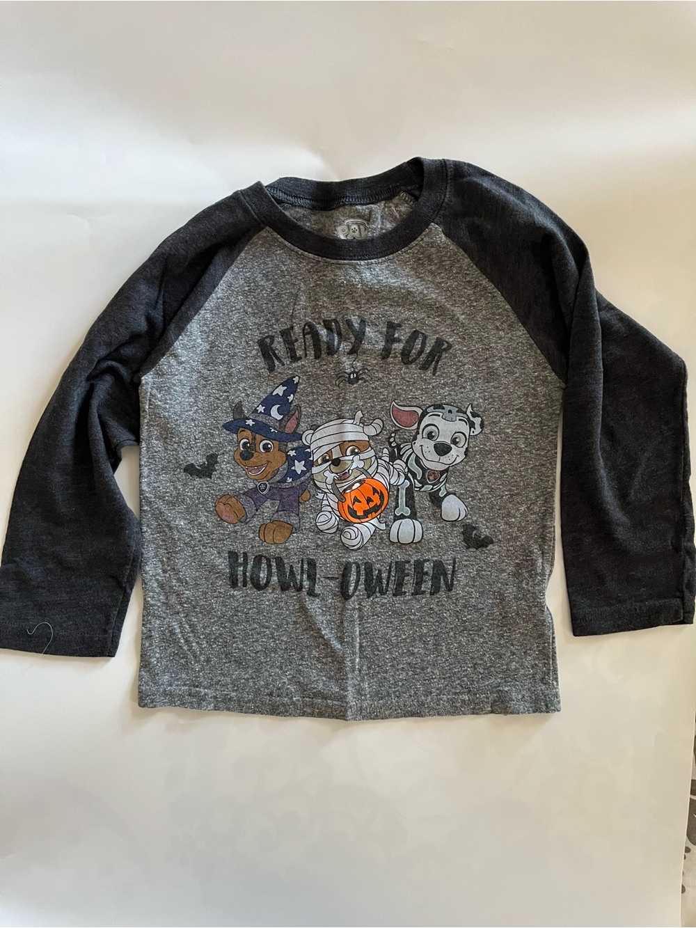 Paw Patrol Halloween Themed Long Sleeve Shirt. Toddler Boy Size 4T